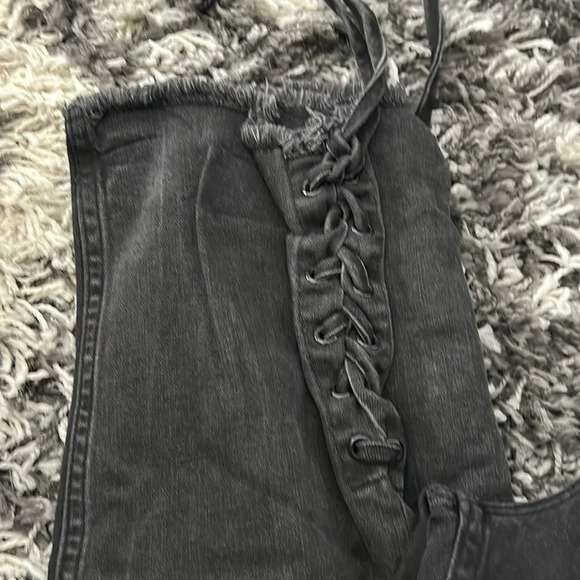 Gray ASOS Crop Jeans - Picture 2 of 6